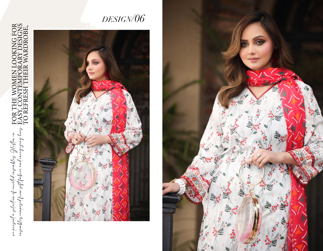 Bin Naeem DIGITAL PRINTED LAWN platinum