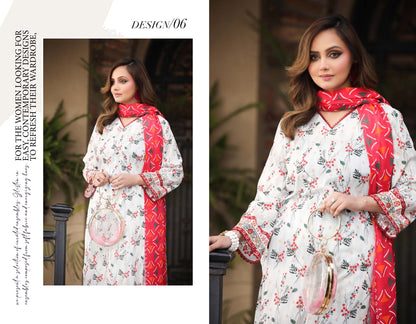 Bin Naeem DIGITAL PRINTED LAWN platinum