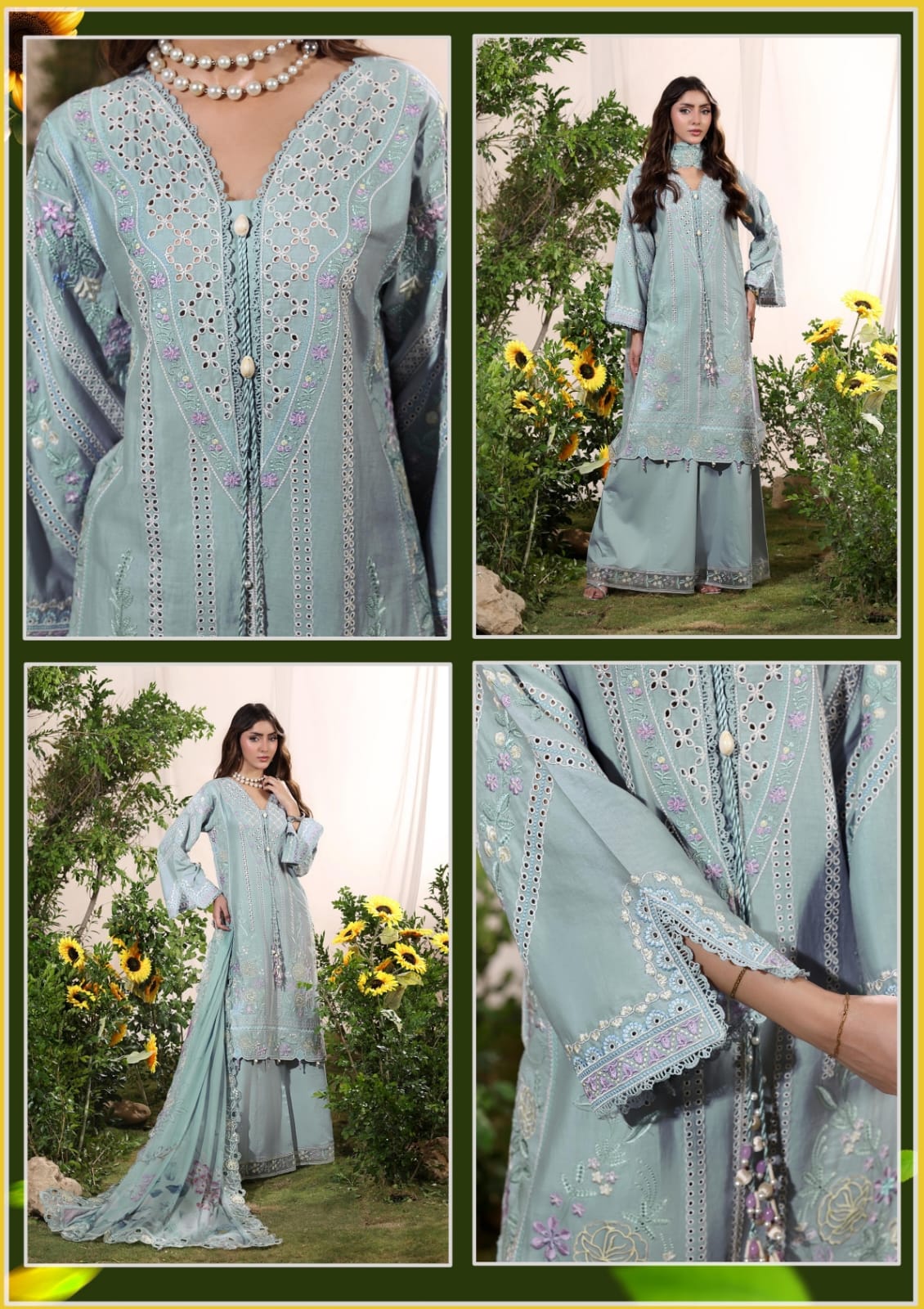 IRHA  GUZEL  Luxury Cotton 3 Pc Stitched Collection