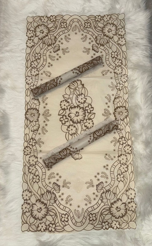 3 PCs Center Table Runner & Mats Set