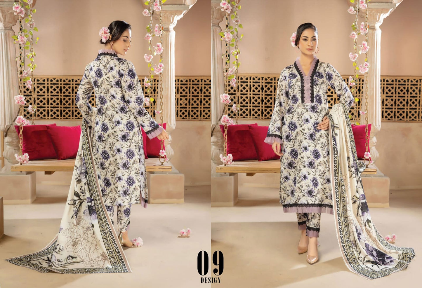 Orchid BiN Naeem Bana Dora Luxury Lawn