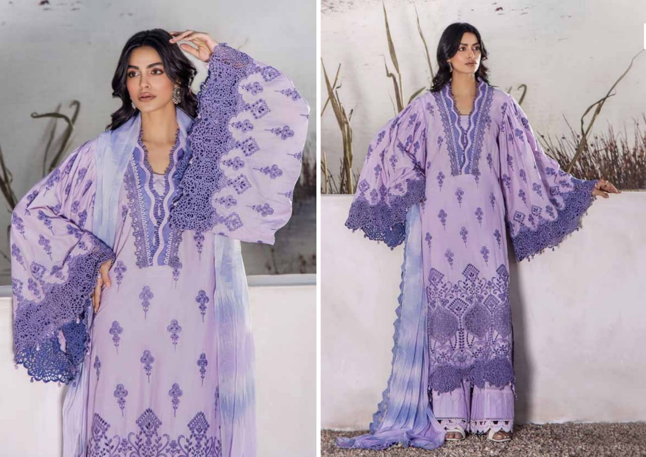 Adan's Lasserkari Unstitched Lawn'25