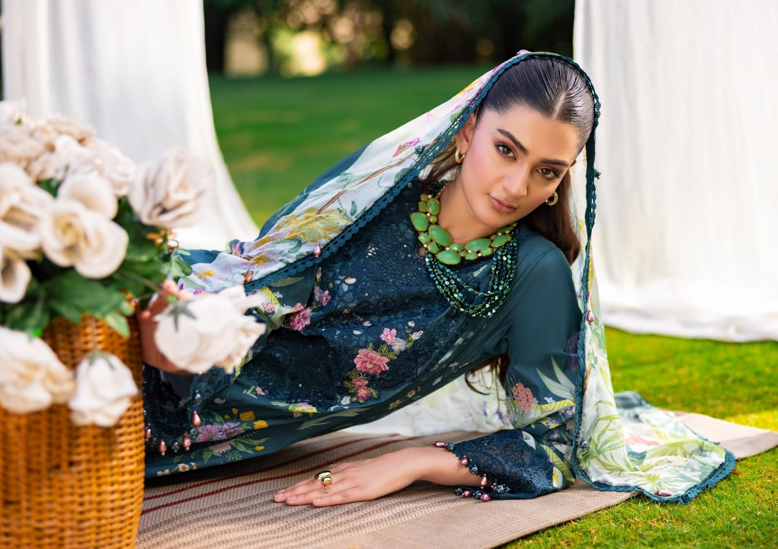 ESHAISHA PRINTED LAWN EMBROIDERED COLLECTION VOL-3