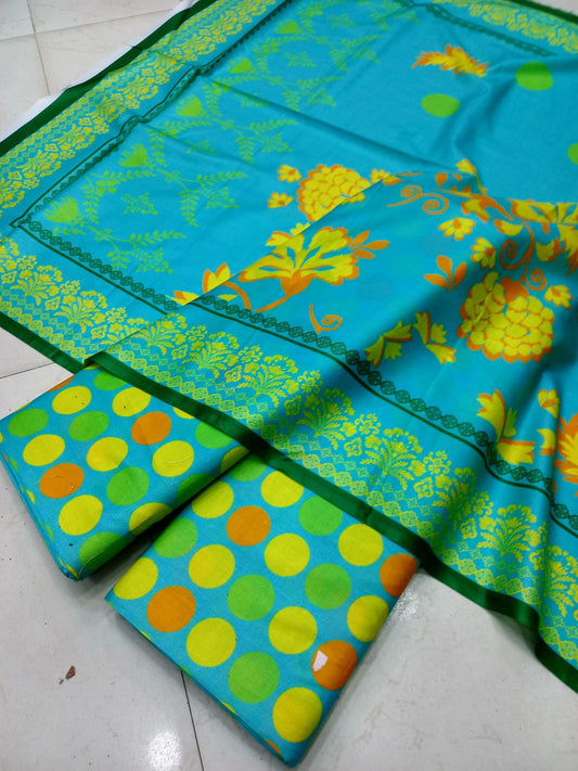 Mix Brand 3 Pcs Printed Cotton