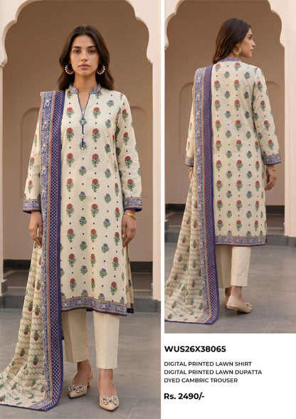 ZELLBURY LAWN Printed 3 PIECE Collection VOL-6 2026