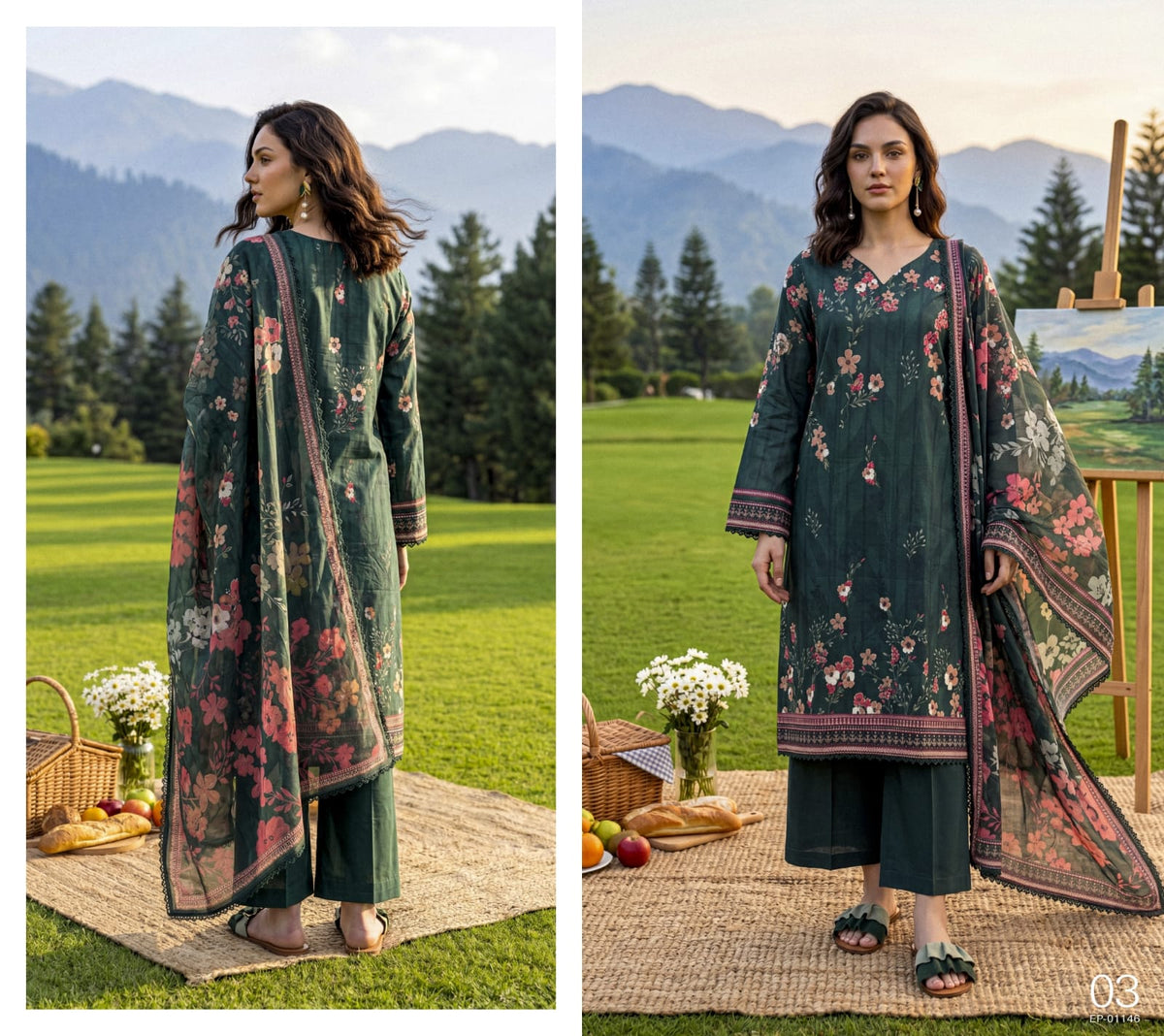 ELAYA PRINTS PREMIUM DROP 106 Lawn Prints
