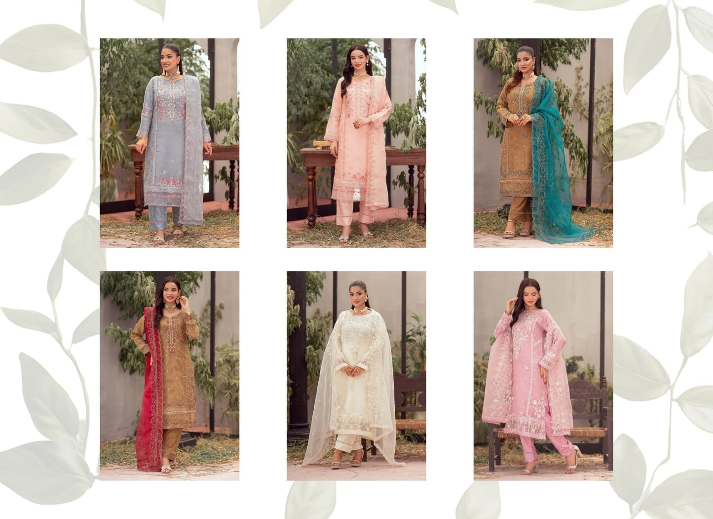 FALIHA Fancy ORGANZA Embroidered Collection 𝟸𝟶𝟸𝟼