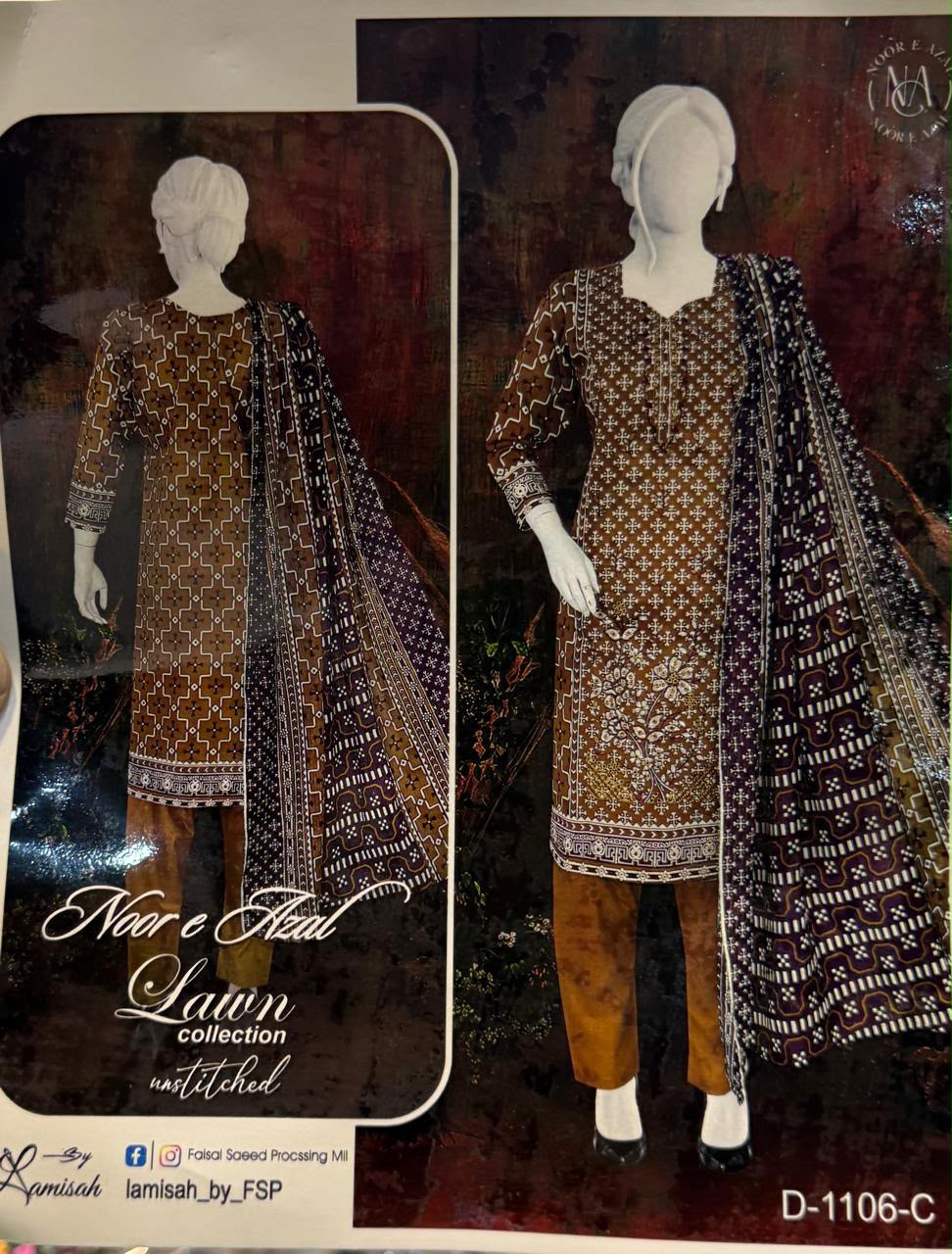 Noor e Azal Lawn 2026 Collection