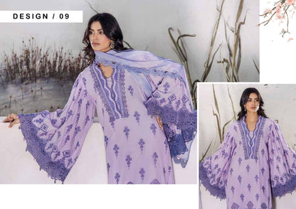 Adan's Lasserkari Unstitched Lawn'25