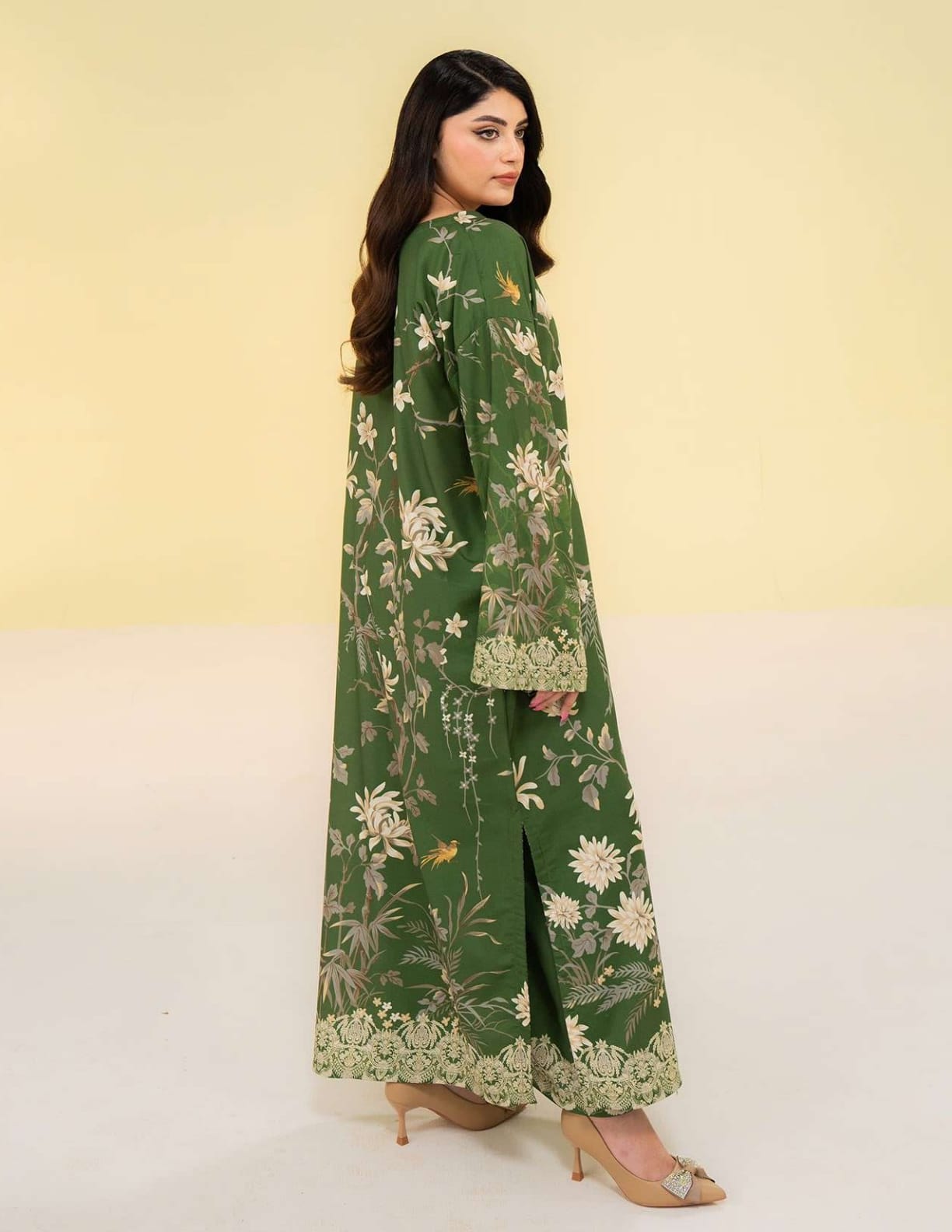 SUMMER KAFTAN BY AMAL 2 Pcs CO-ORDS SILK KAFTAN
