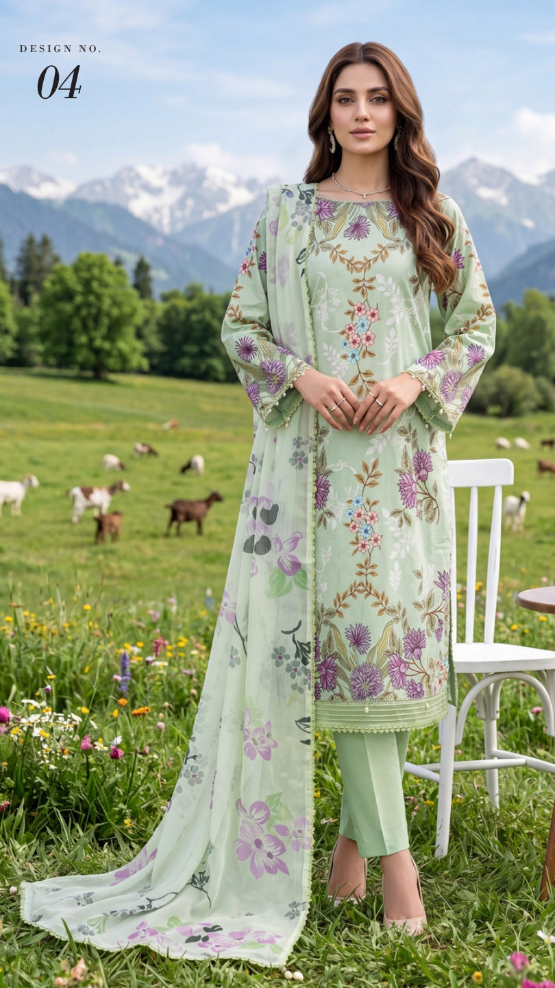 COLORS DIGITAL PRINTED LAWN CHIFFON DUPATTA EDITION