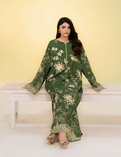 SUMMER KAFTAN BY AMAL 2 Pcs CO-ORDS SILK KAFTAN