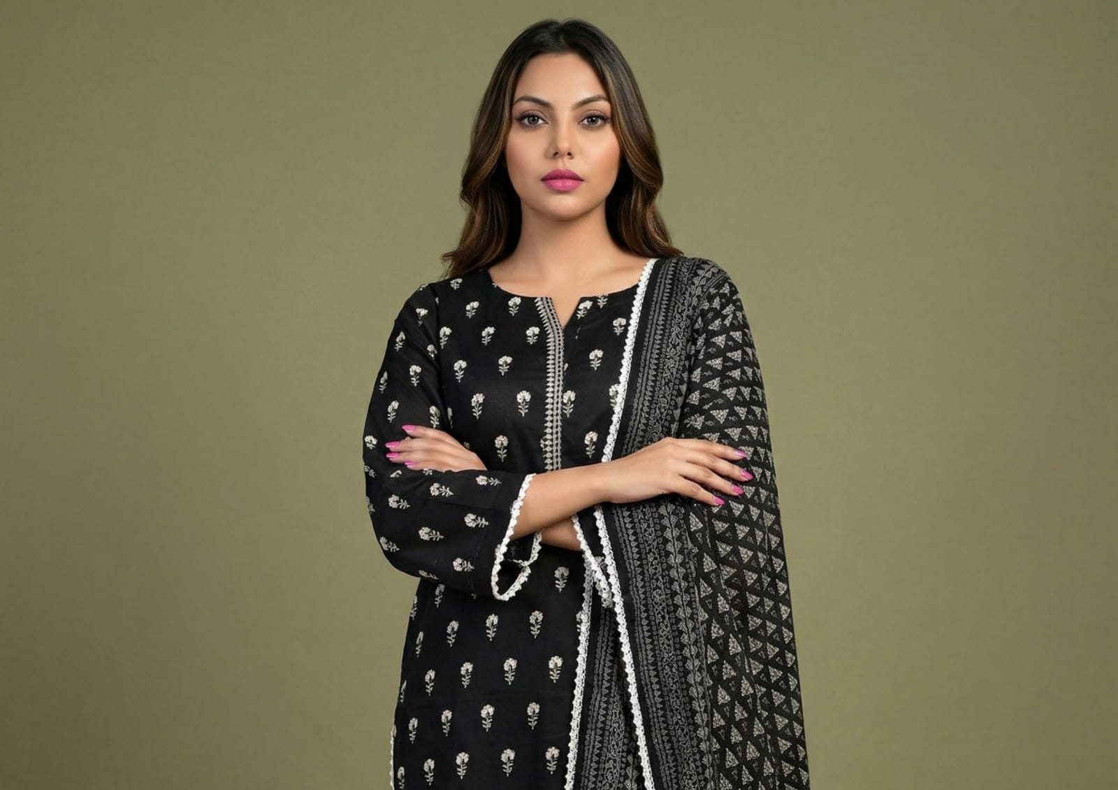 BLACK & WHITE DIGITAL PRINED LAWN COLLECTION 2026