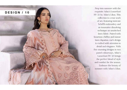 Adan's Lasserkari Unstitched Lawn'25