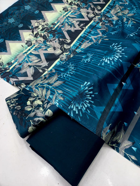 Mix Brand 3 Pcs Printed Cotton