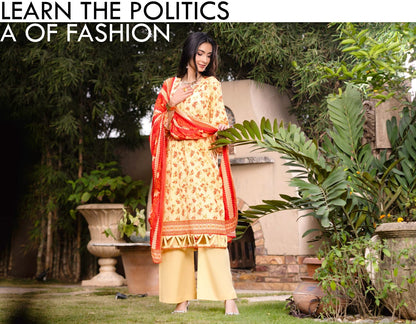 Bin Naeem DIGITAL PRINTED LAWN platinum