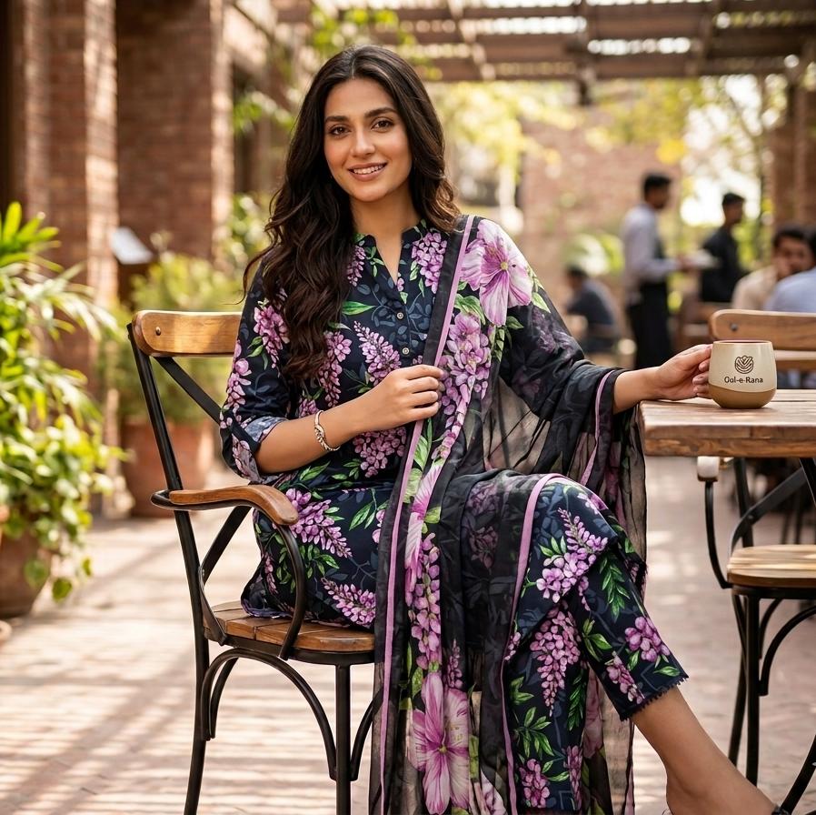 Printed Lawn With Chiffon Dupatta Collection