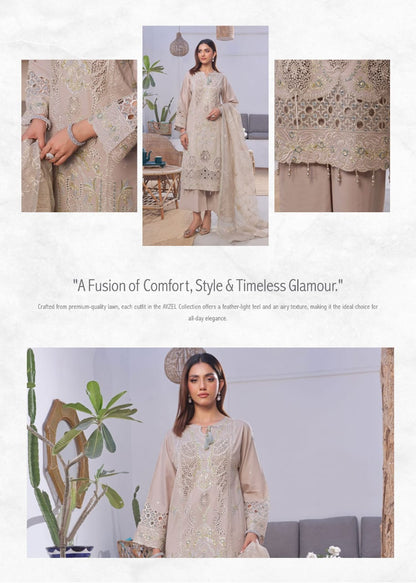 AYZEL GUZEL  FORMAL 3 PIECE Stitched Collection