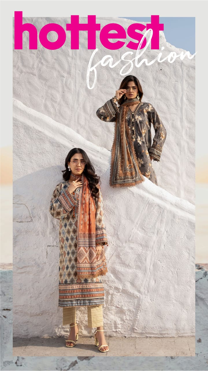 Colors Digital Printed Lawn