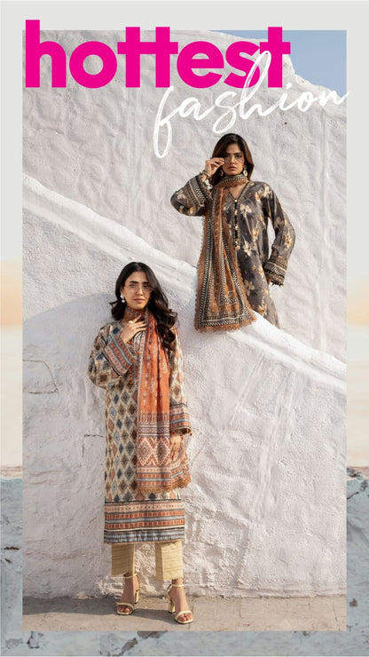 Colors Digital Printed Lawn