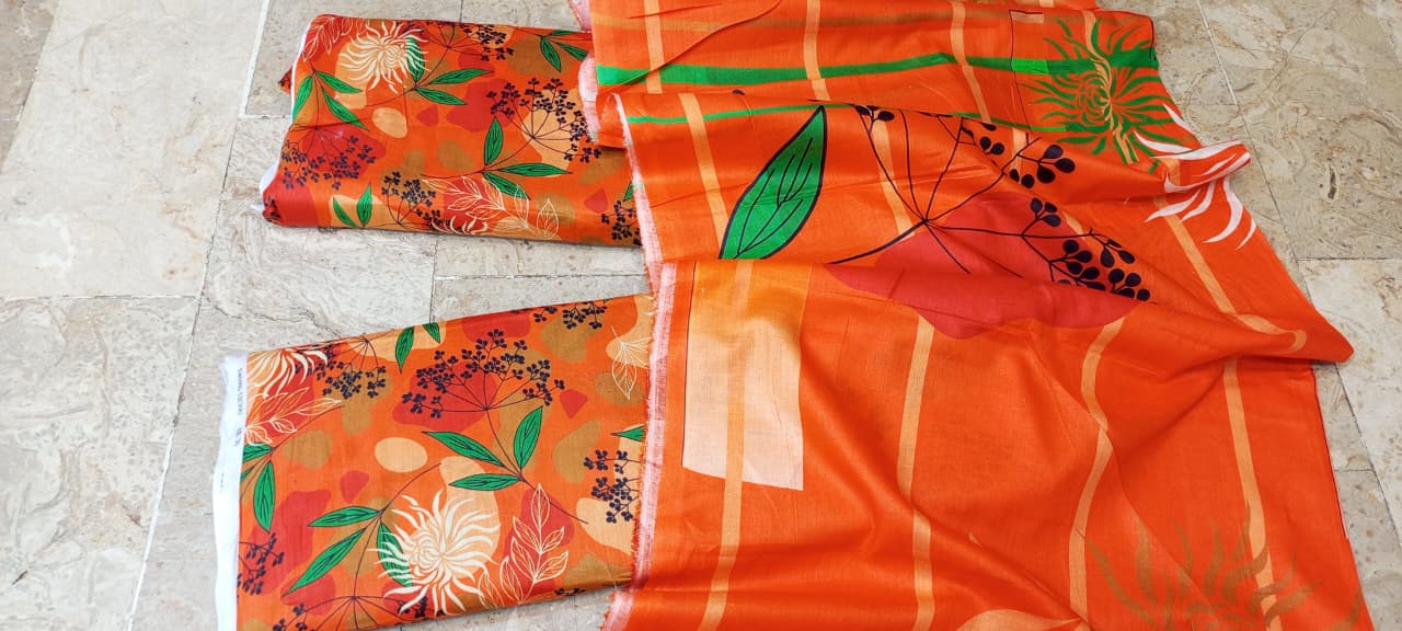Mix Brand 3 Pcs Digital  Printed Lawn Al-Karam Kasturi