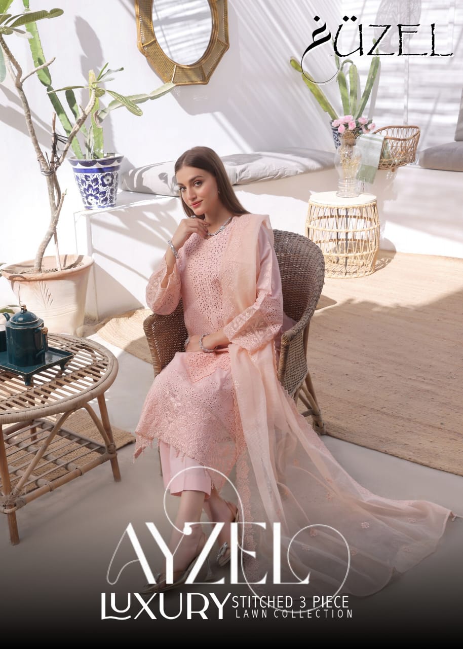 AYZEL GUZEL  FORMAL 3 PIECE Stitched Collection
