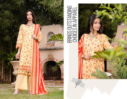 Bin Naeem DIGITAL PRINTED LAWN platinum
