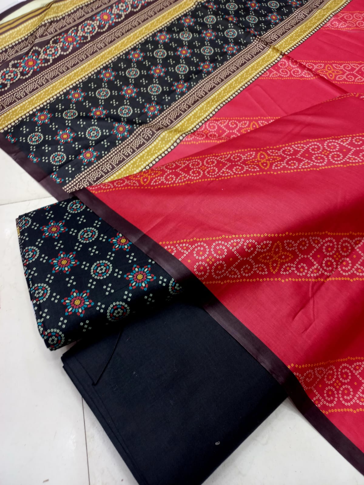 Mix Brand 3 Pcs Printed Cotton