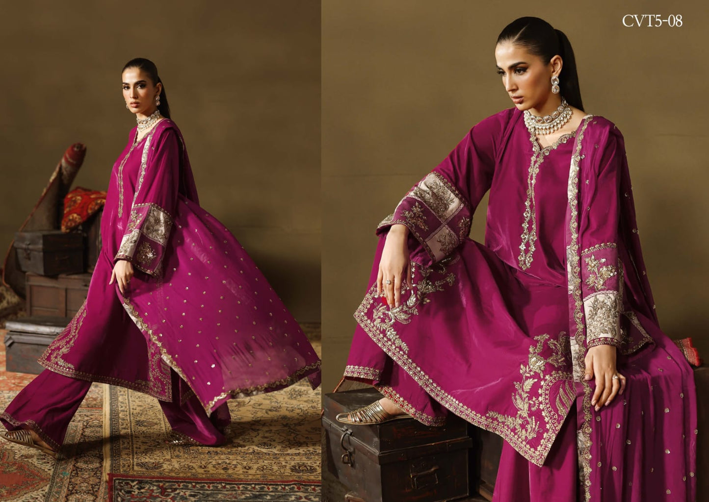 Charizma Signora Velvet Embroidered