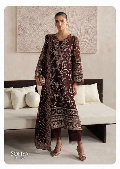 Gulaal Unstitched Embroidered Chiffon