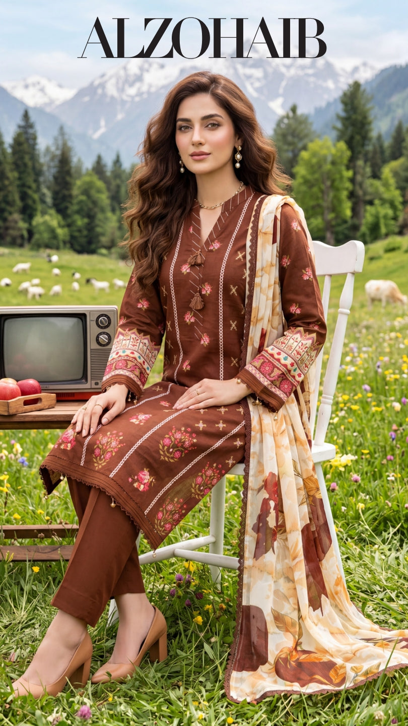 COLORS DIGITAL PRINTED LAWN CHIFFON DUPATTA EDITION