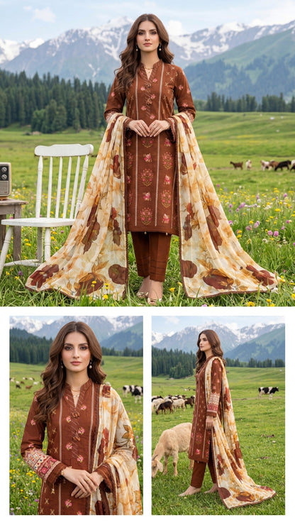 COLORS DIGITAL PRINTED LAWN CHIFFON DUPATTA EDITION