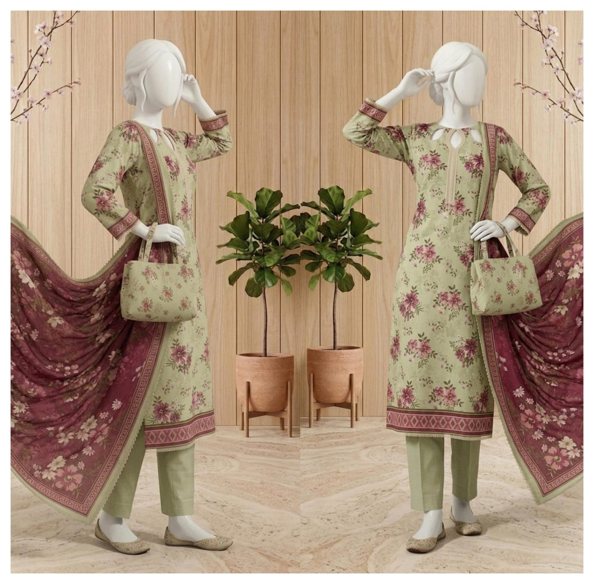 RANG-E-BAHAR Digital Printed Lawn 3 Piece Collection Vol-1 2026