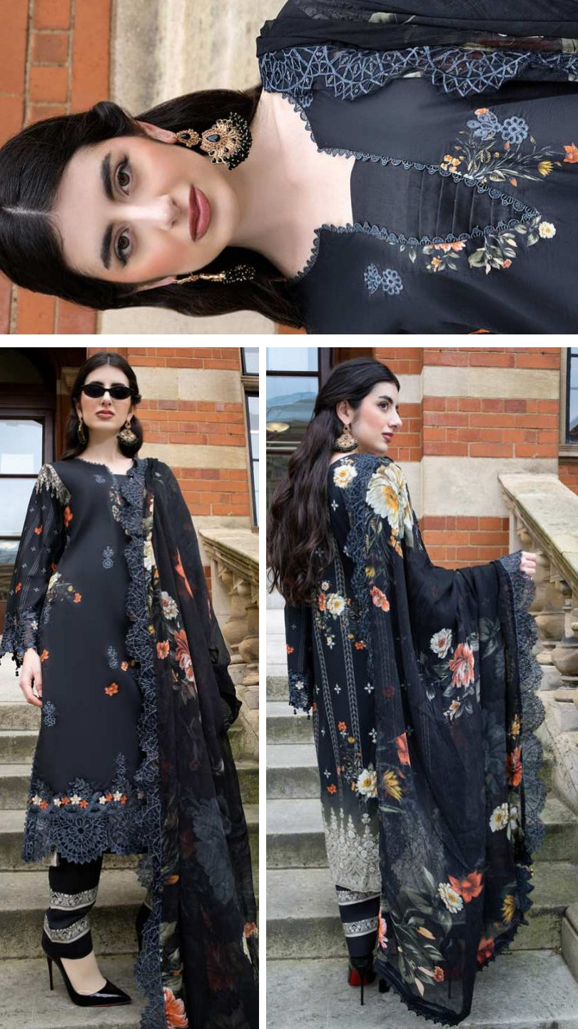 ALZOHAIB SUNSHINE BLOOM England Stories Embroidered Lawn
