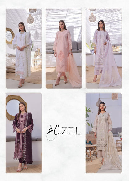 AYZEL GUZEL  FORMAL 3 PIECE Stitched Collection
