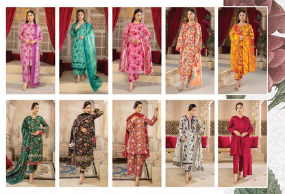 Orchid BiN Naeem Bana Dora Luxury Lawn