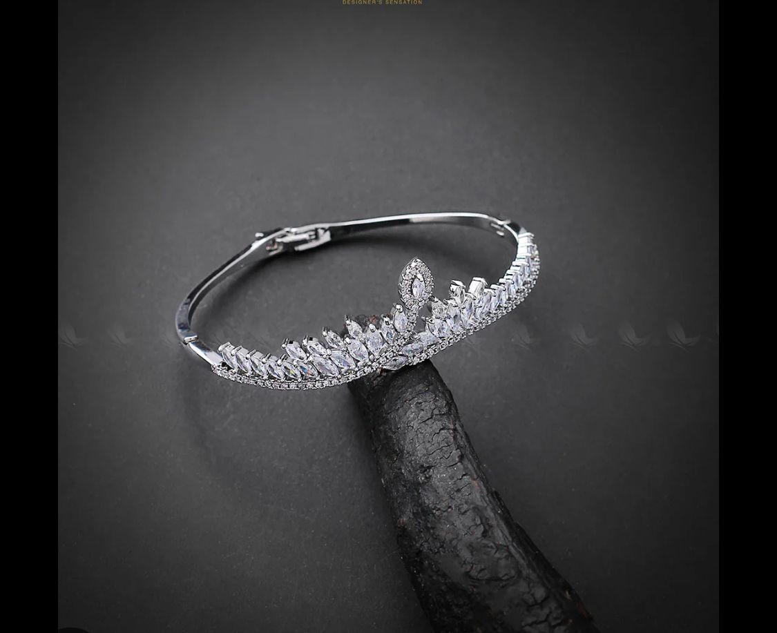 American diamond zarkun openable bangle