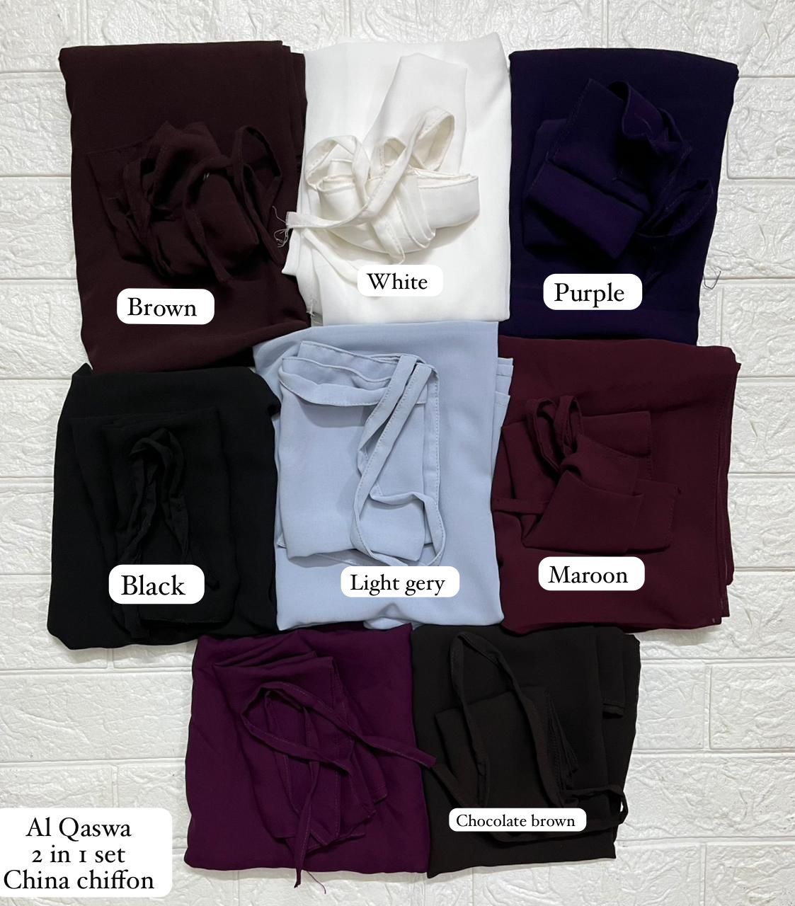 2 in 1 deal niqab + stoler