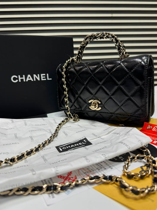 Chanel Top Handle Flap Bag