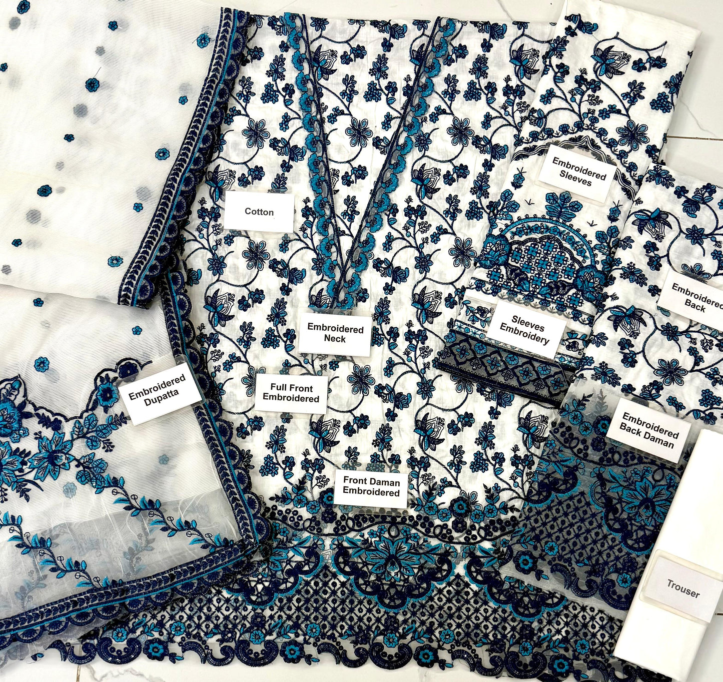 Faiza Saqlain Aya Luxury Lawn Collection Maxi Jehona