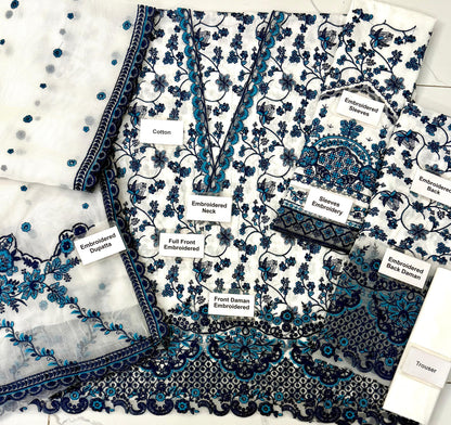 Faiza Saqlain Aya Luxury Lawn Collection Maxi Jehona