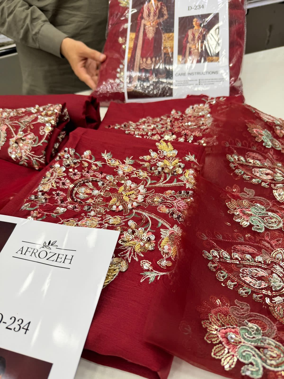 AFROZEH INDIAN RAW SILK