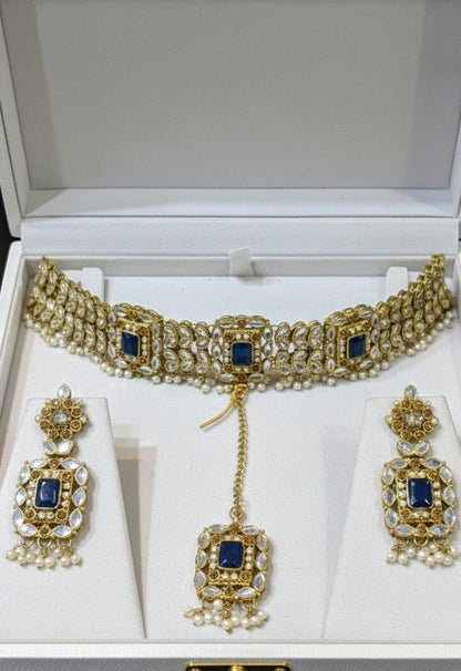 Shisha Kundan Choker set Necklace