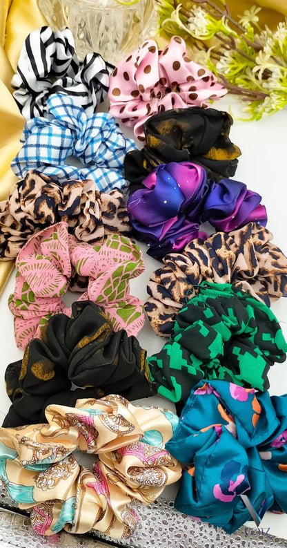 Fancy China Printed Scrunchie