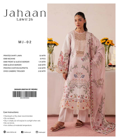 MAHNUR JAHAAN LAWN COLLECTION