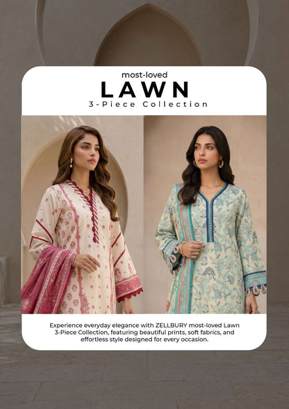 ZELLBURY LAWN Printed 3 PIECE Collection VOL-6 2026