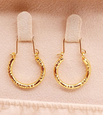 China gold plated earrings Bali