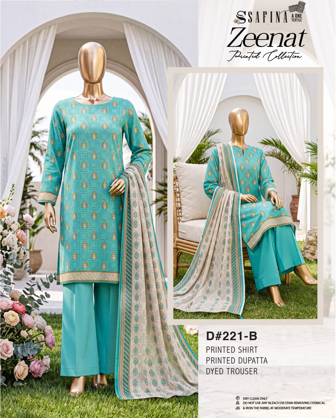 SAFINA Zeenat Digital Printed Lawn 3 PIECE Collection 2026