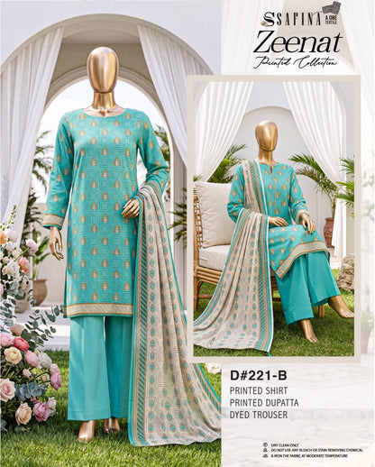 SAFINA Zeenat Digital Printed Lawn 3 PIECE Collection 2026
