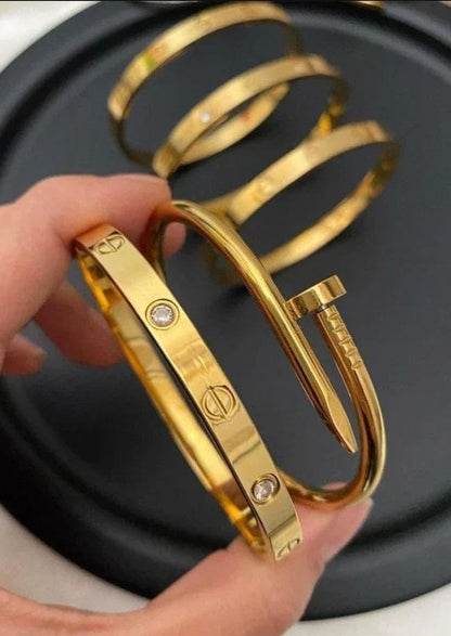 stainless steel bangles two